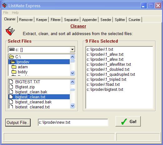 ListMate Express - Ultra-High Speed Email List Management Software